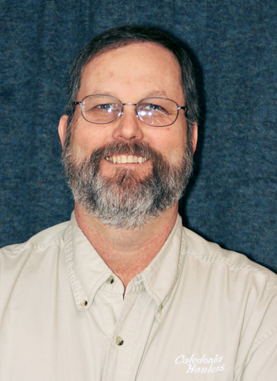 Daryl Pruka, Freight Coordinator at Caledonia Haulers in Caledonia, Minnesota.